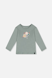 Organic Cotton Long Sleeve T-Shirt Sage Green
