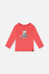 Organic Cotton Long Sleeve T-Shirt Coral Pink