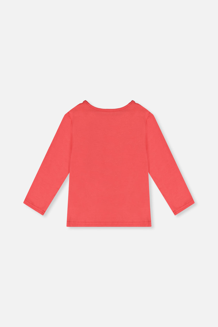 Organic Cotton Long Sleeve T-Shirt Coral Pink