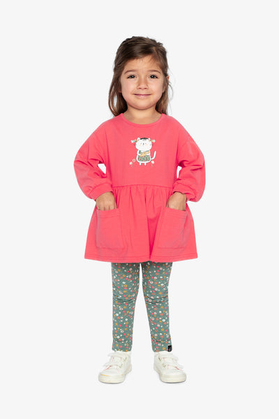 Tunique rose corail en coton biologique