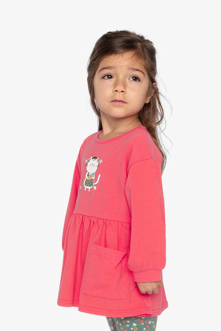 Tunique rose corail en coton biologique