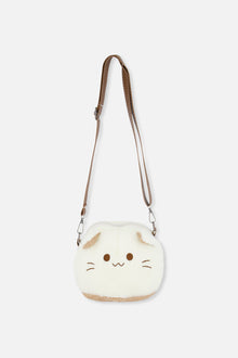 Sac à main chat blanc cassé