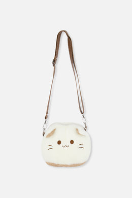 Sac à main chat blanc cassé