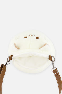 Sac à main chat blanc cassé