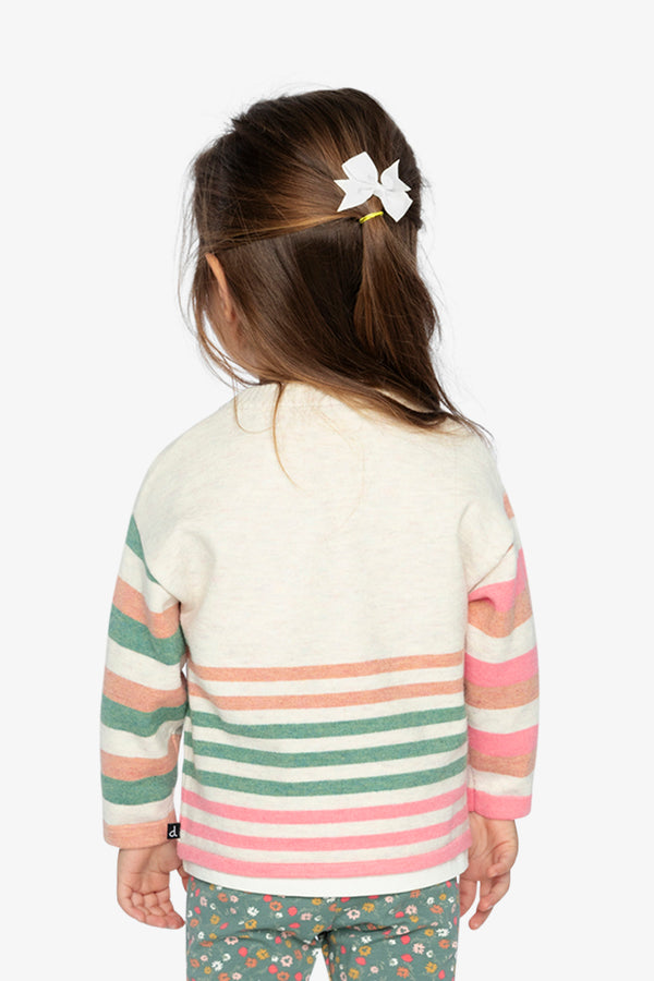 Knitted Stripe Sweater Off-White