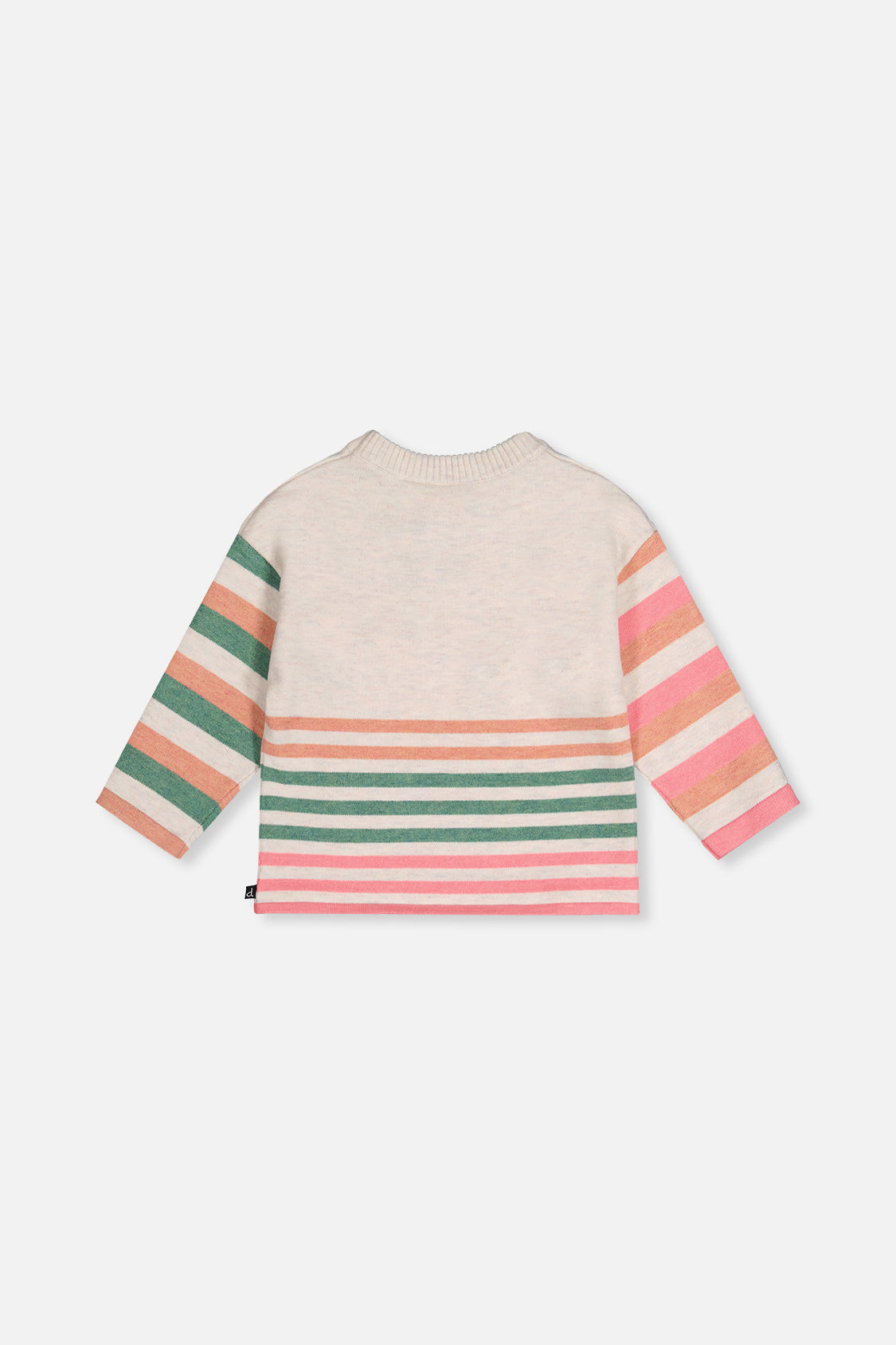 Knitted Stripe Sweater Off-White