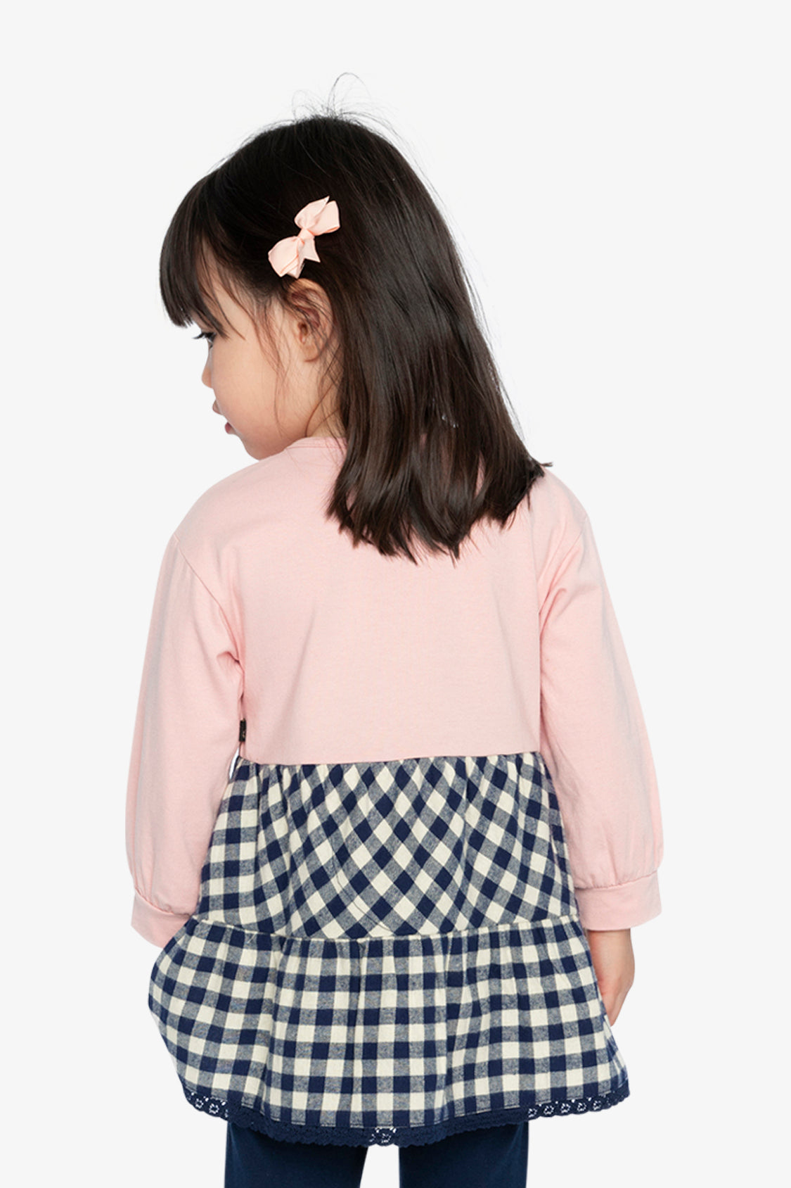 Tunic And Leggings Set Pale Dusty Pink And Navy