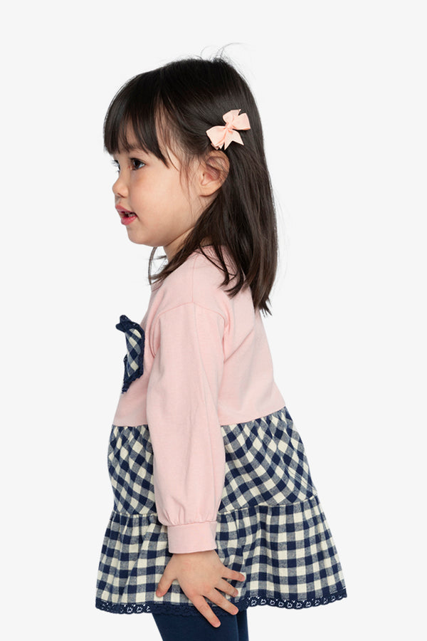 Tunic And Leggings Set Pale Dusty Pink And Navy