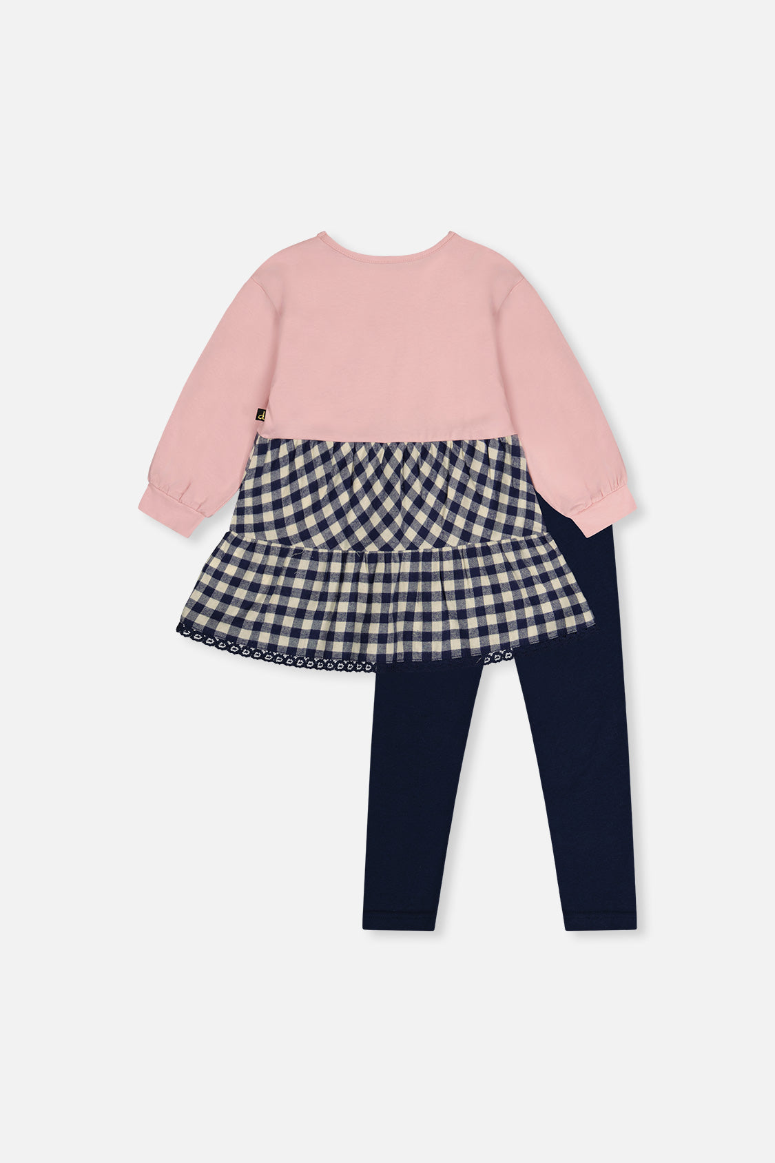Tunic And Leggings Set Pale Dusty Pink And Navy