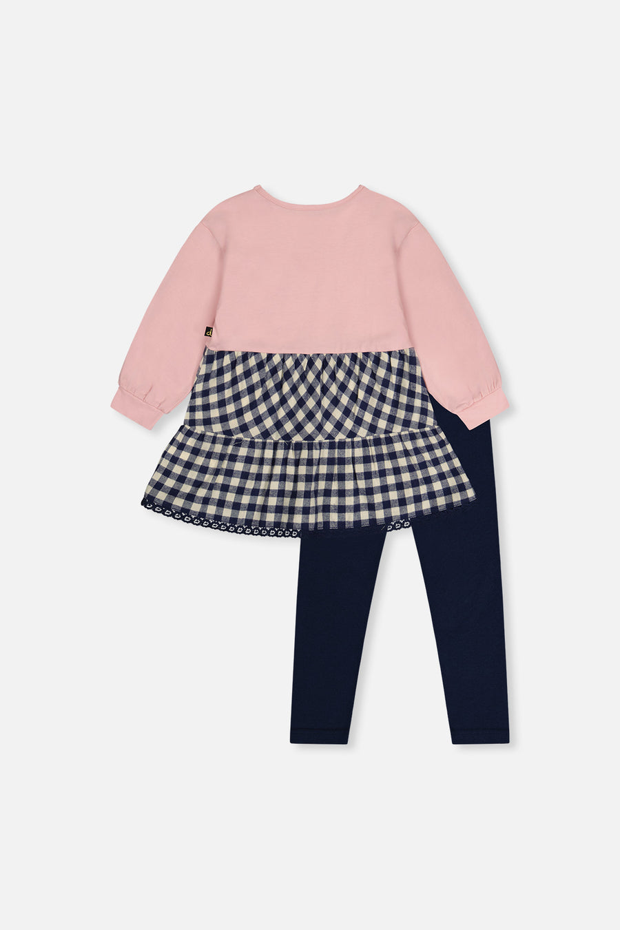 Tunic And Leggings Set Pale Dusty Pink And Navy