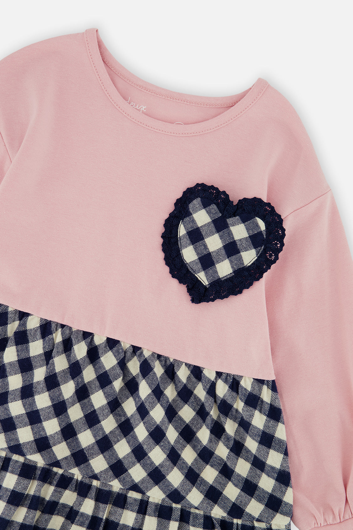 Tunic And Leggings Set Pale Dusty Pink And Navy