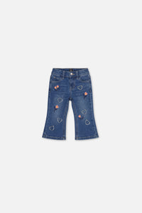 Baby-Stiefelhose Jeans Marineblau Denim