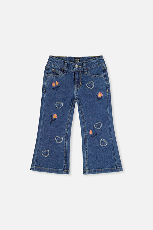 Bootcut-Jeans Navyblauer Denim