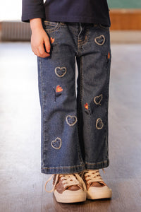 Bootcut-Jeans Navyblauer Denim