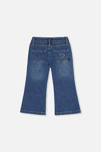 Bootcut-Jeans Navyblauer Denim