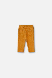 Baby-Stretch-Velours-Treggings Gelb