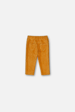 Baby-Stretch-Velours-Treggings Gelb
