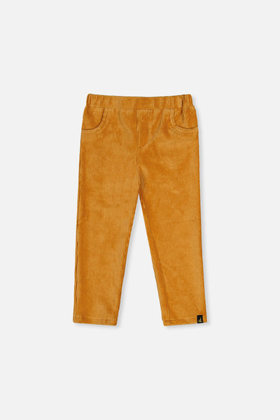 Stretch Velour Treggings Yellow
