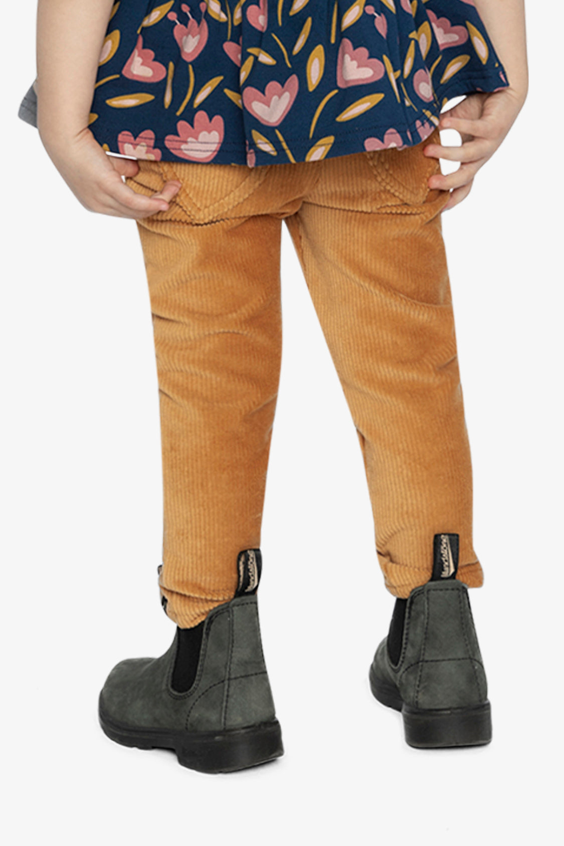 Stretch Velour Treggings Yellow