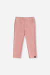 Stretch Velour Treggings Pale Dusty Pink