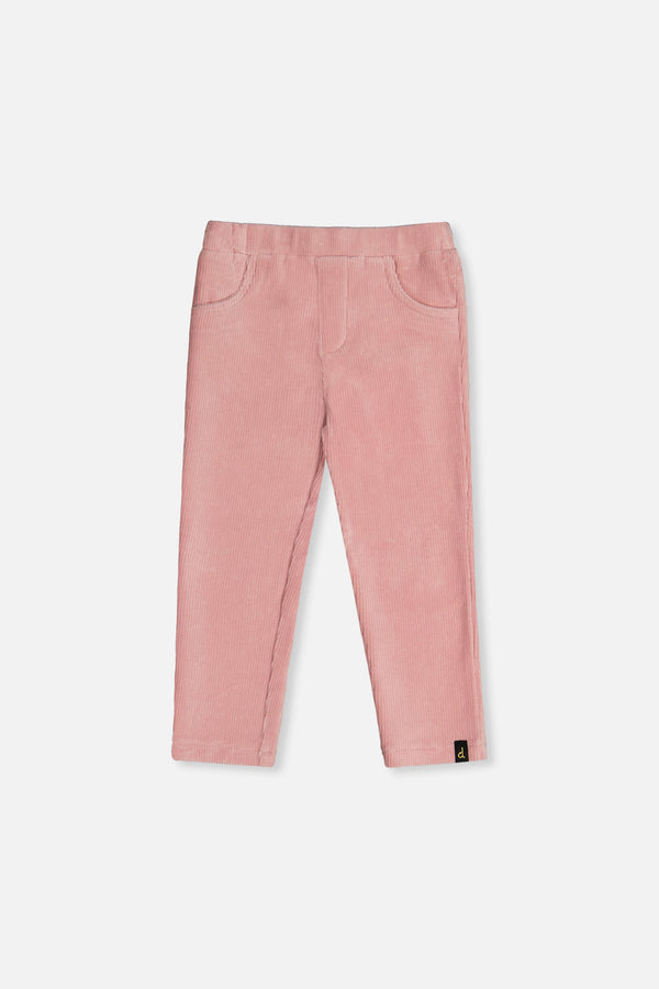 Stretch Velour Treggings Pale Dusty Pink