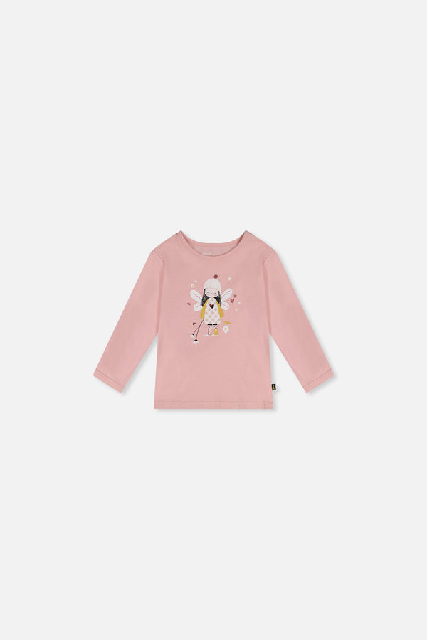 Baby Organic Cotton T-Shirt Pale Dusty Pink