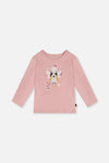 Bio-Baumwoll-T-Shirt in blassem staubigem Rosa