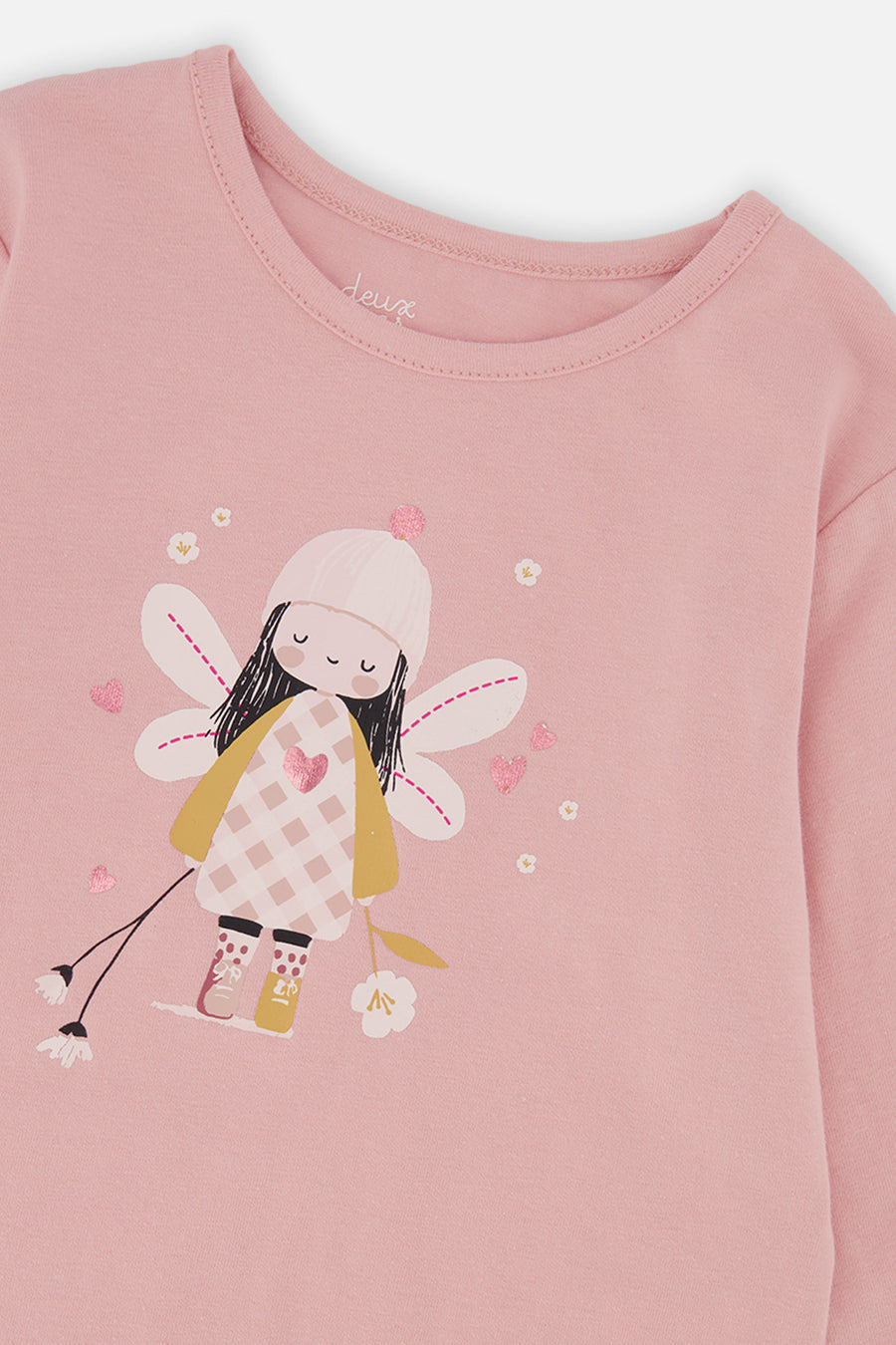 Organic Cotton T-Shirt Pale Dusty Pink
