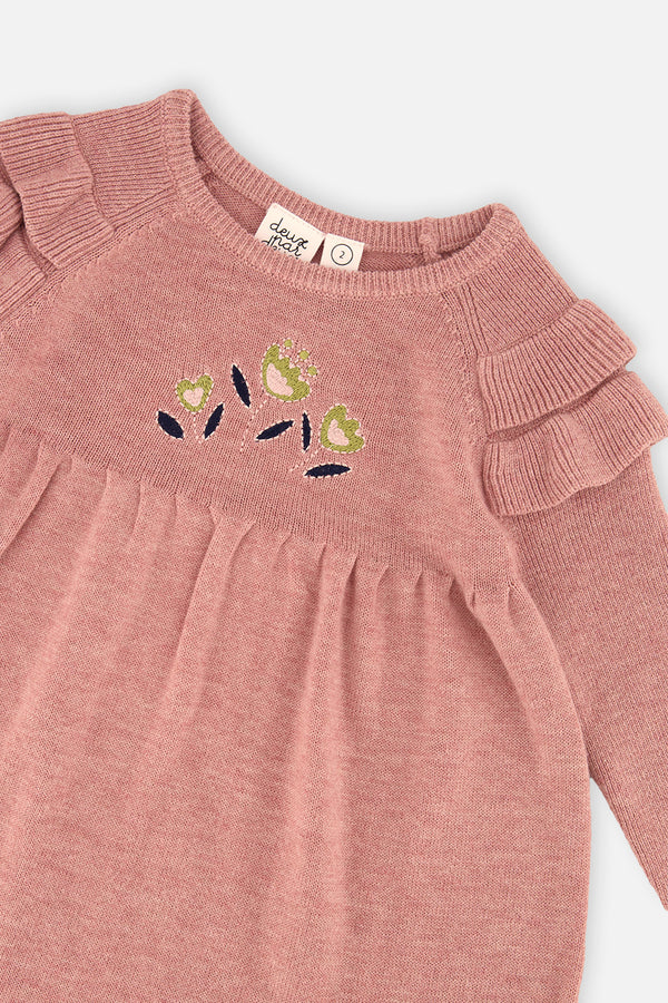 Baby Knitted Dress Pink