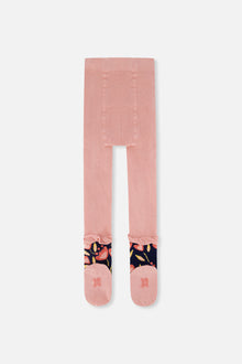 Tights Pale Dusty Pink And Navy