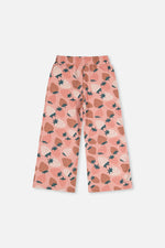 Wide Leg Sweatpants Pink Strawberry Print - J20G21_2J257