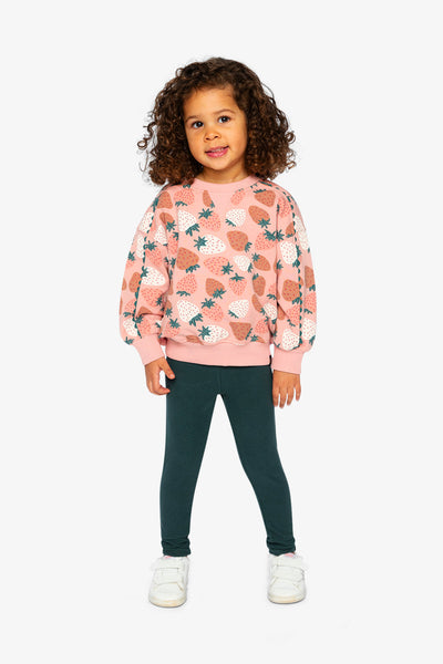 Sweatshirt Pink Strawberry Print - J20G30_2J257