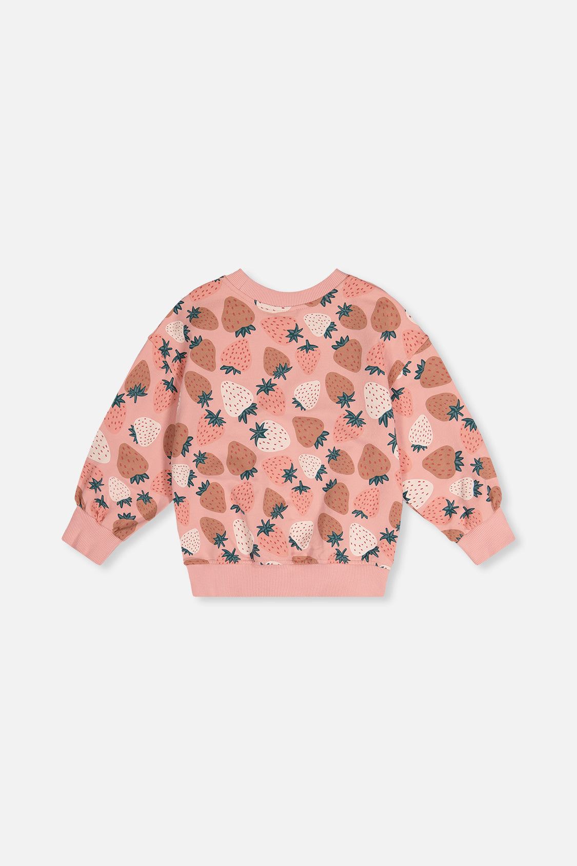 Sweatshirt Pink Strawberry Print - J20G30_2J257