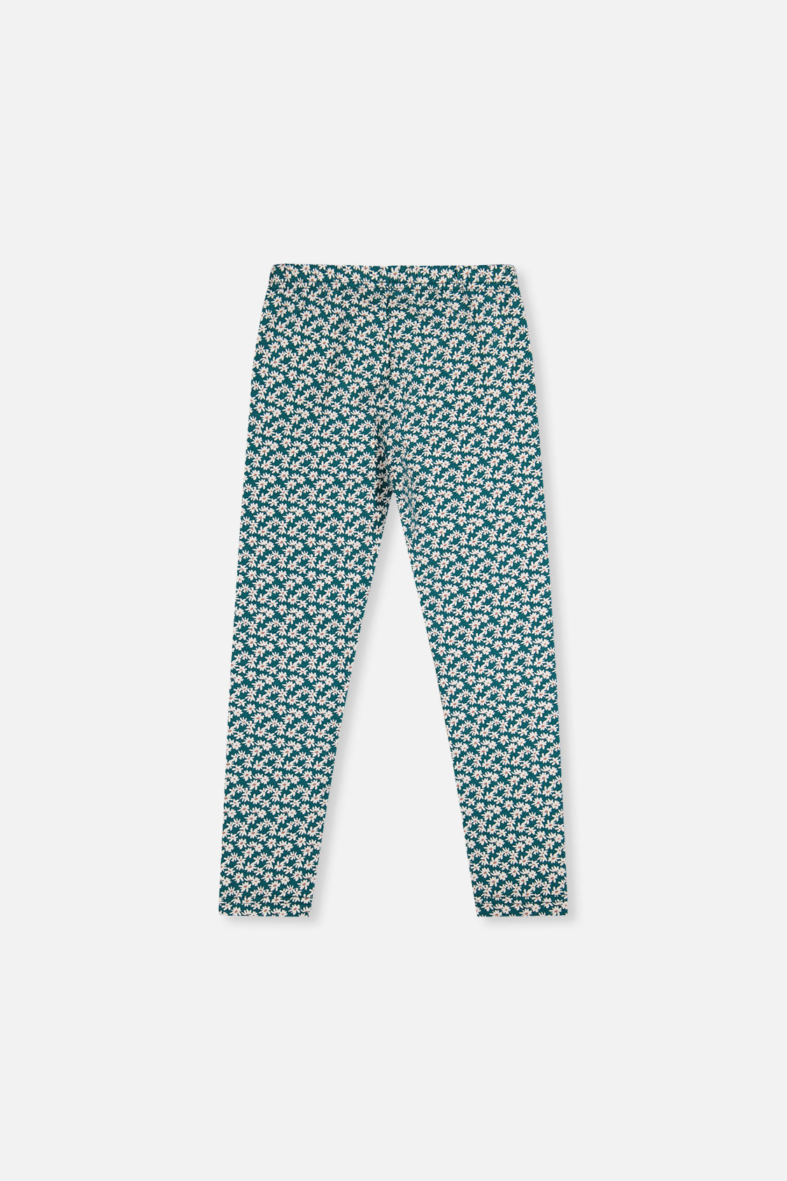 Organic Cotton Leggings Green Daisy Print - J20G60_2J258