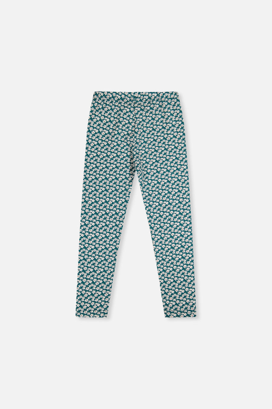 Organic Cotton Leggings Green Daisy Print - J20G60_2J258