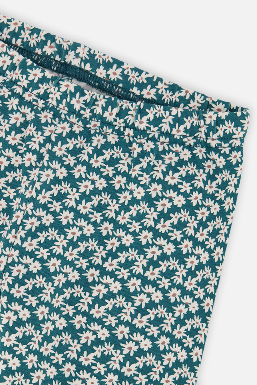Organic Cotton Leggings Green Daisy Print - J20G60_2J258