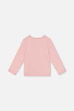 Long Sleeve Organic Cotton T-Shirt Pale Dusty Pink - J20G70_06220