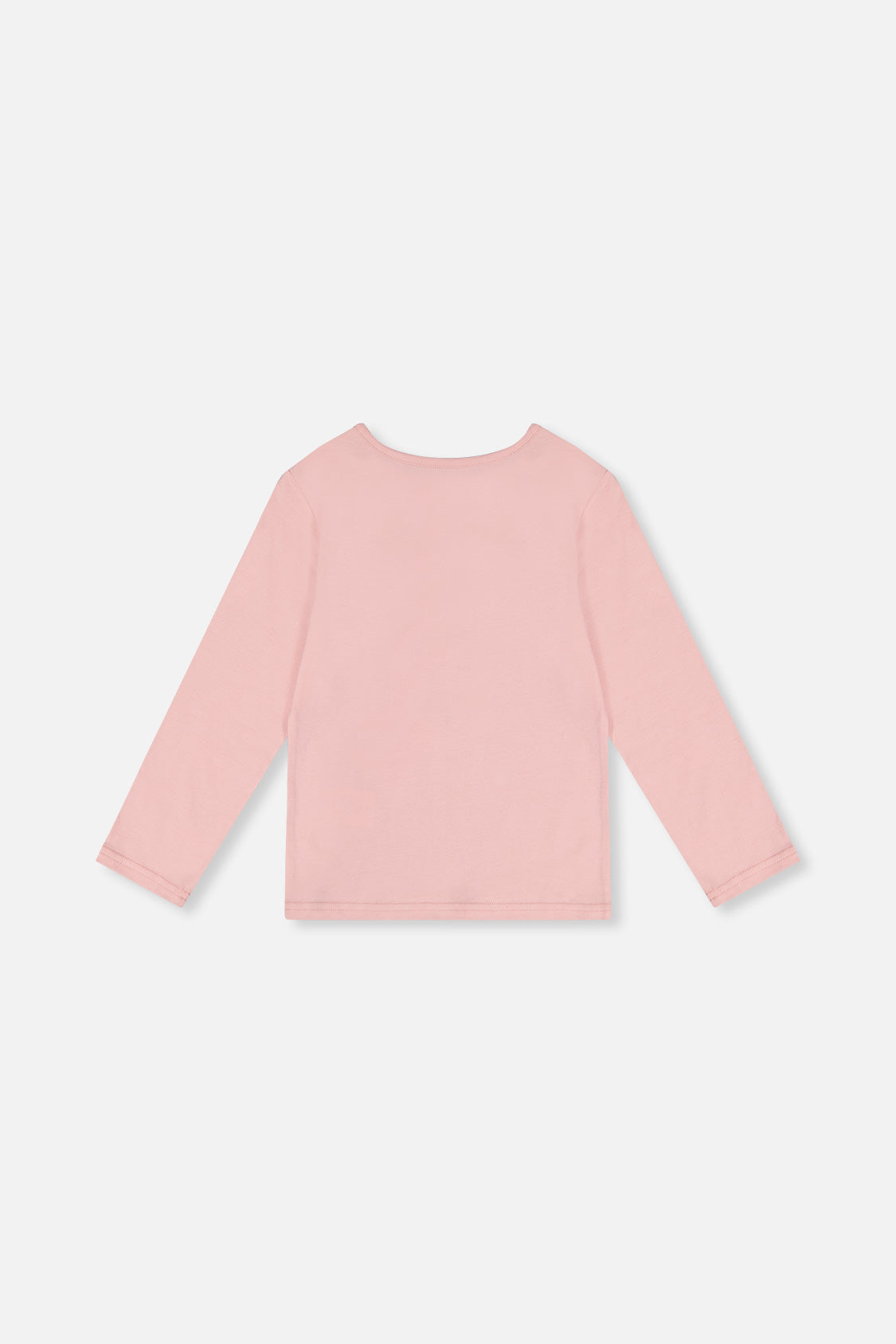 Long Sleeve Organic Cotton T-Shirt Pale Dusty Pink - J20G70_06220