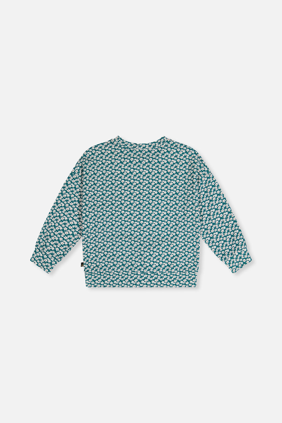 Printed Jersey Long Sleeve T-Shirt Green Floral Print - J20G71_2J258
