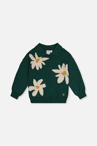 Knitted Sweater Jasper Printed Green - J20GT72_03013
