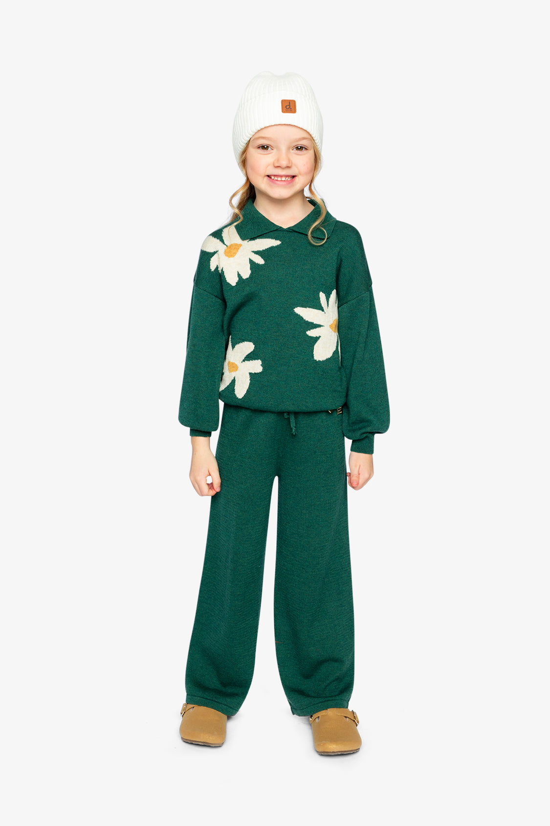 Knitted Sweater Jasper Printed Green - J20GT72_03013