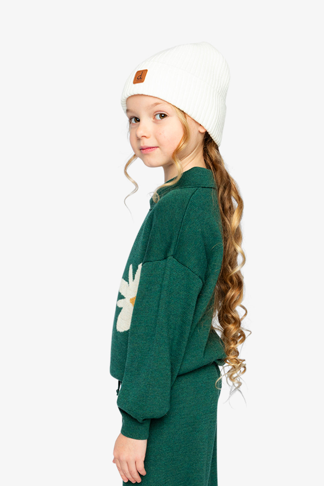 Knitted Sweater Jasper Printed Green - J20GT72_03013