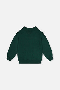Knitted Sweater Jasper Printed Green - J20GT72_03013