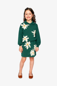 Knitted Skirt Jasper Printed Green - J20GT80_03013