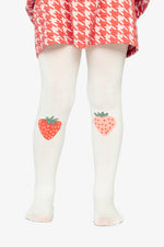 Knit Strawberry Tights Off-White - J20GT_01010