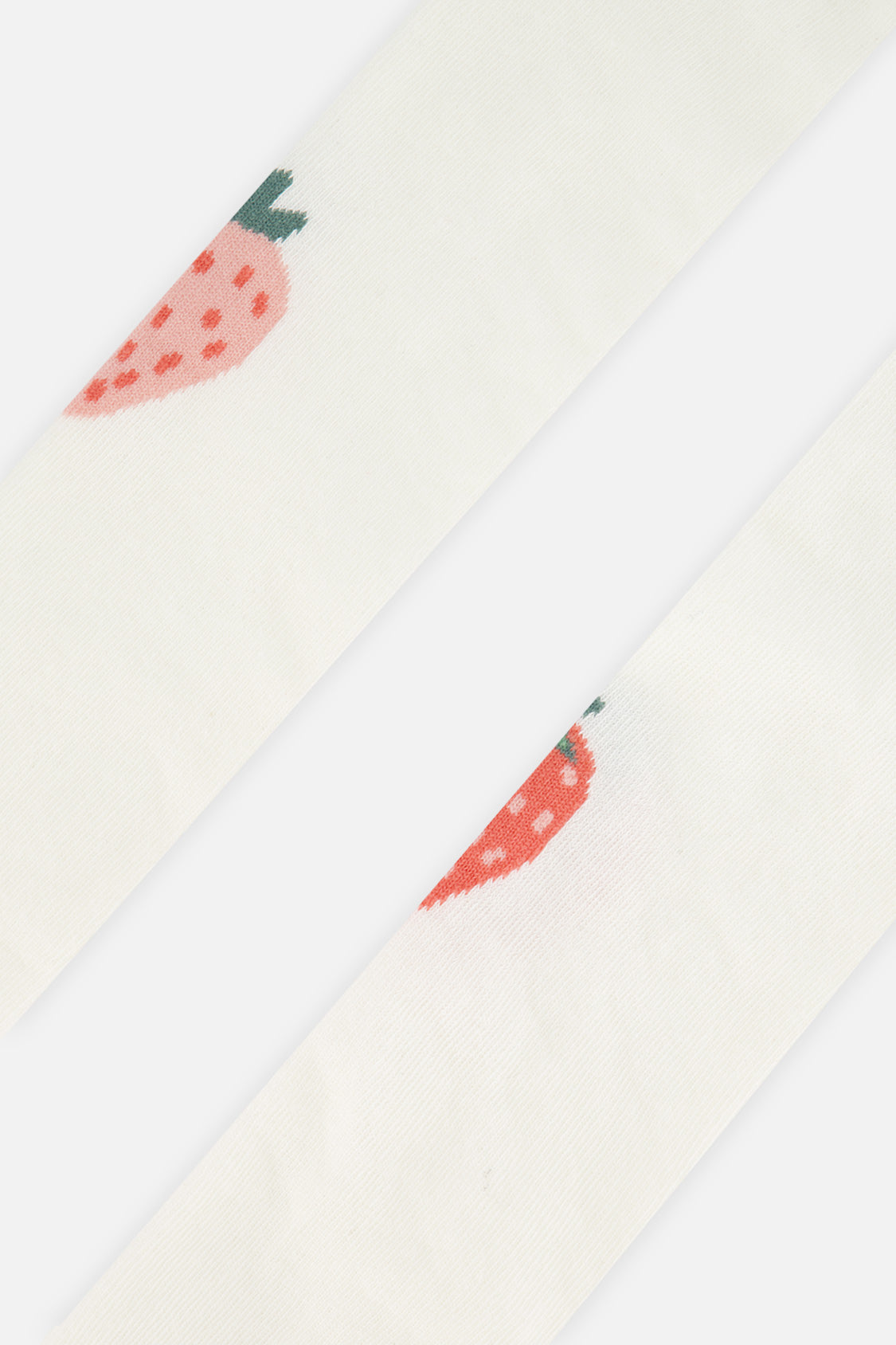 Knit Strawberry Tights Off-White - J20GT_01010