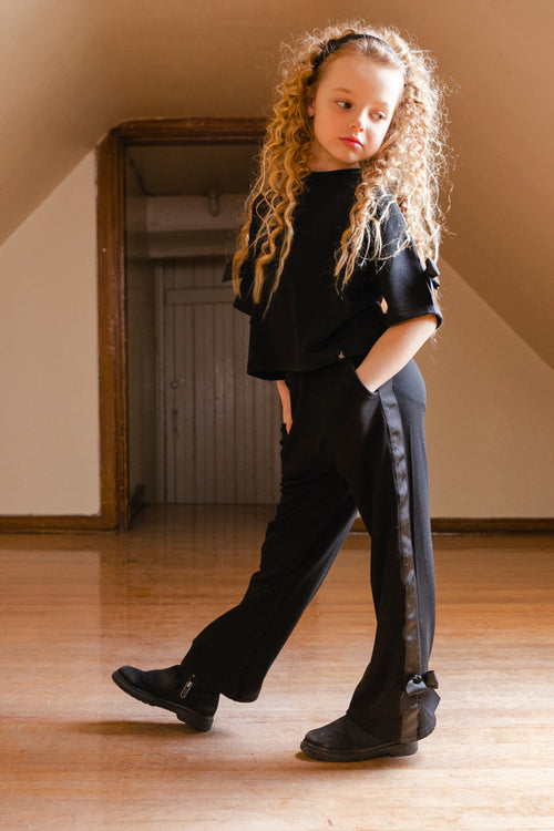 Flare Legs Milano Pants Black - J20H20_09990