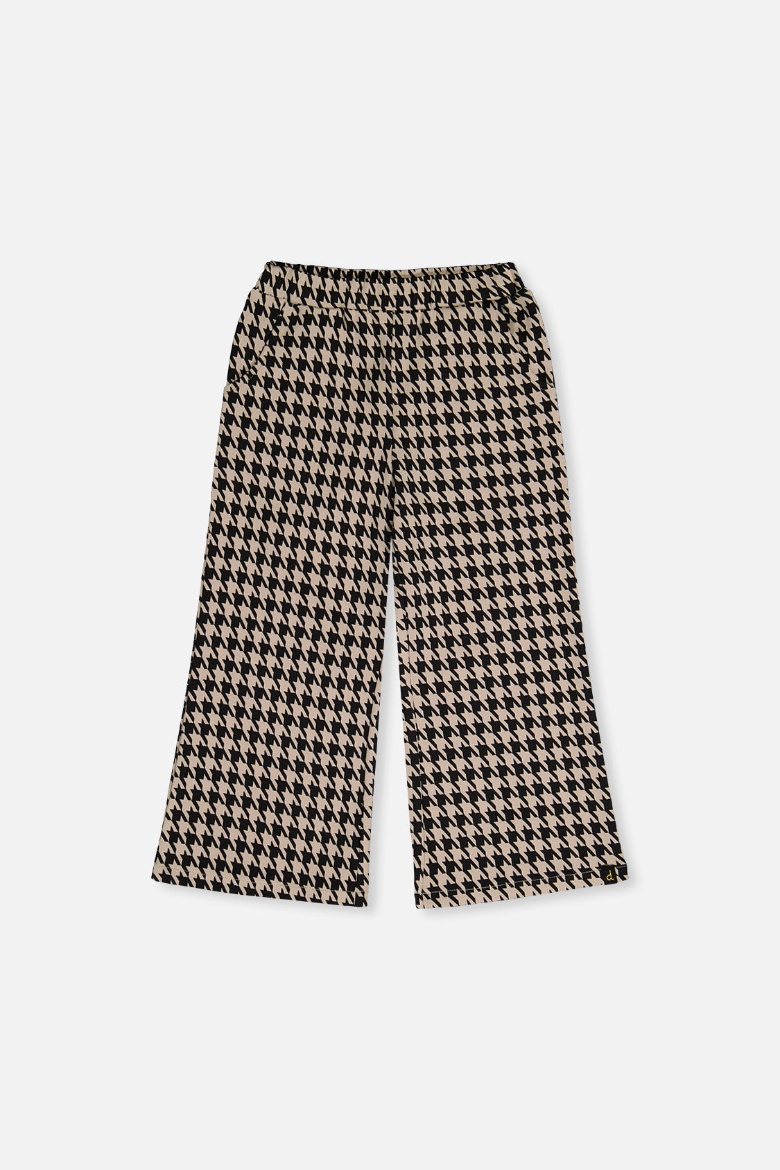 Flare Pants Black And Beige Houndstooth - J20H21_2J299