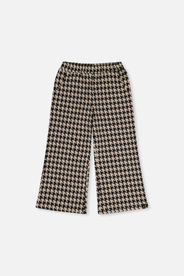 Flare Pants Black And Beige Houndstooth - J20H21_2J299