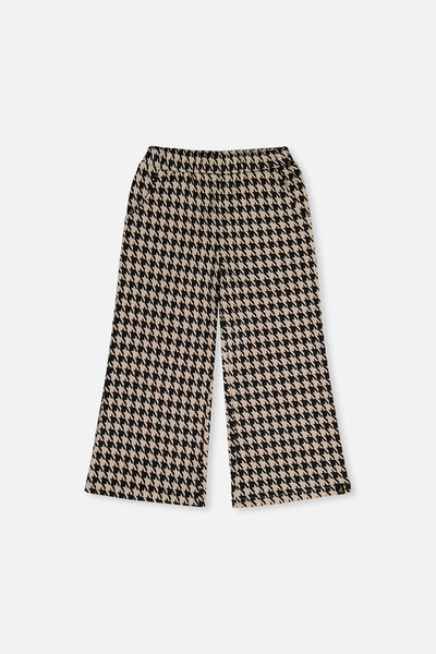Flare Pants Black And Beige Houndstooth - J20H21_2J299